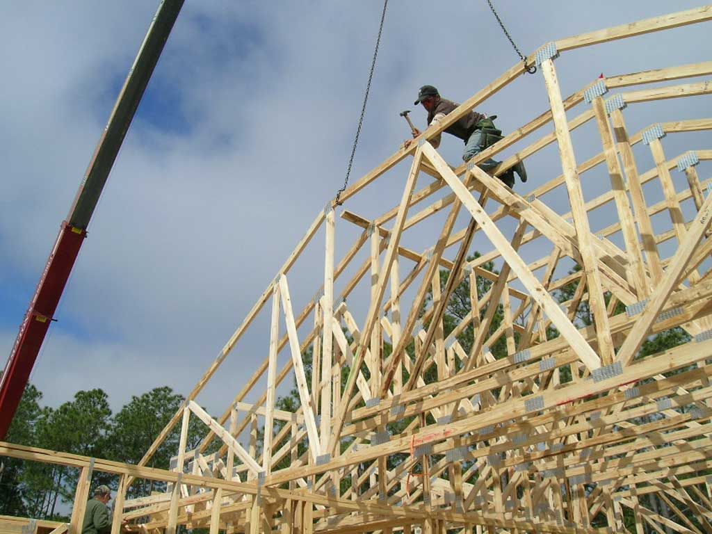 setting trusses