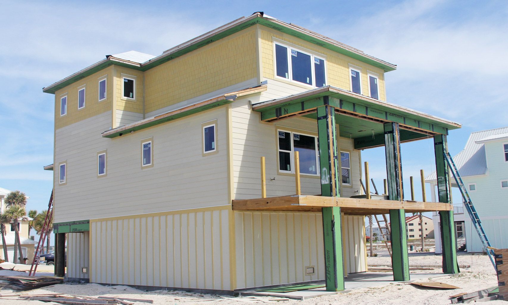 Walker piling home in Navarre Beach by Acorn Fine Homes