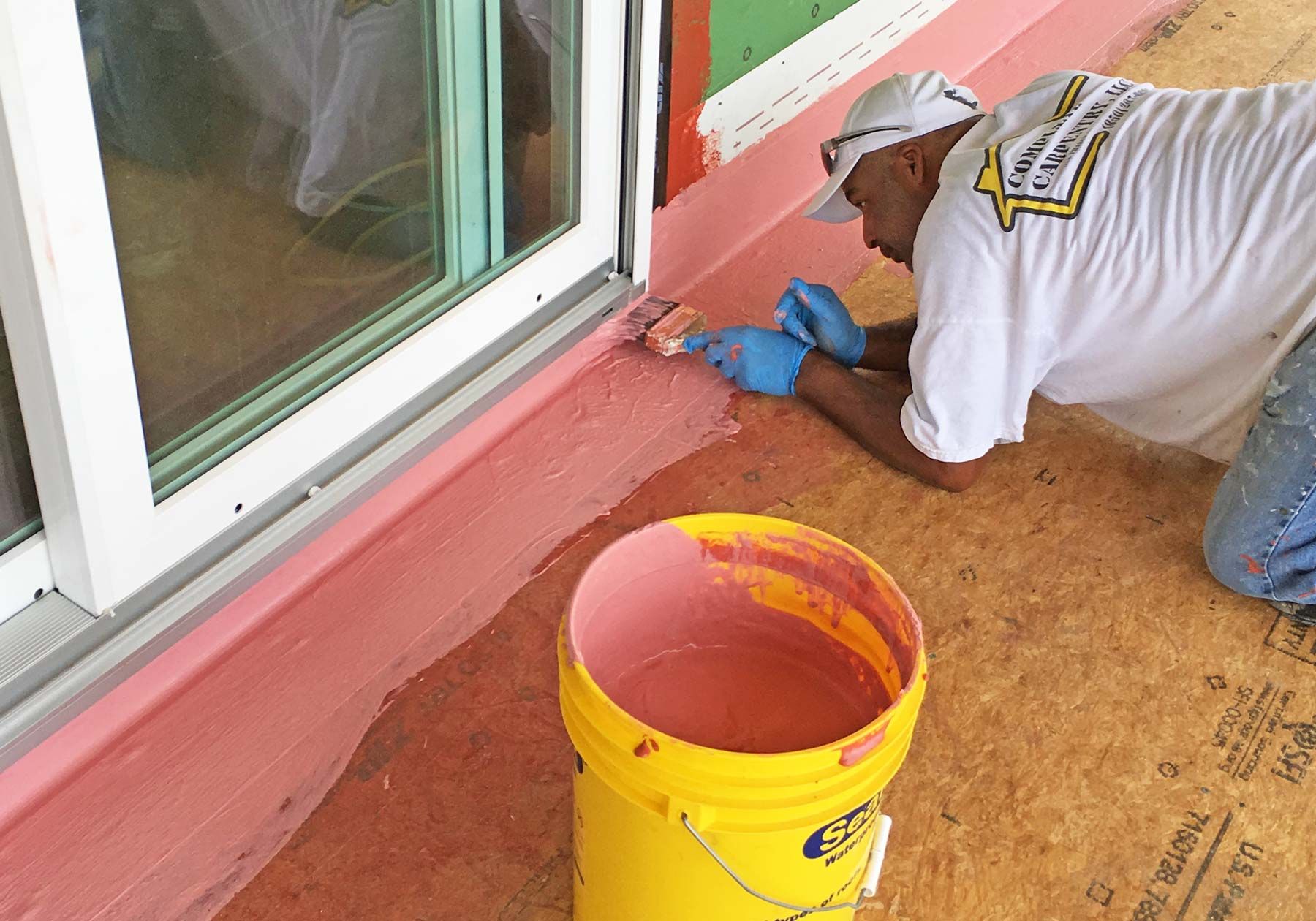 Sealoflex flashing on Acorn Fine Homes in Navarre