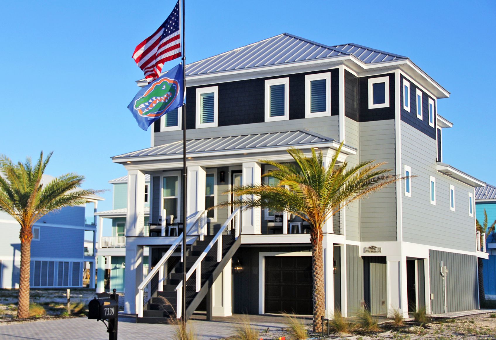 Walker piling home in Navarre Beach by Acorn Fine Homes