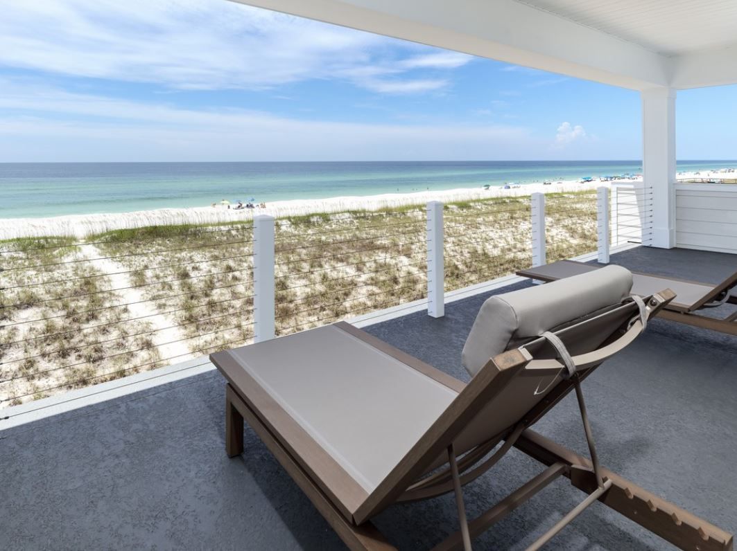 Burchard modern coastal style piling home on Navarre Beach