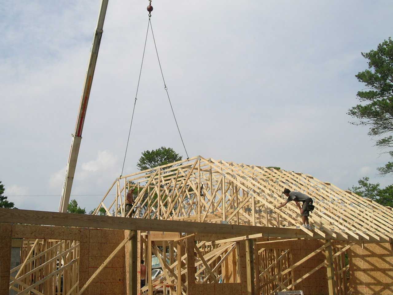 setting trusses in Navarre