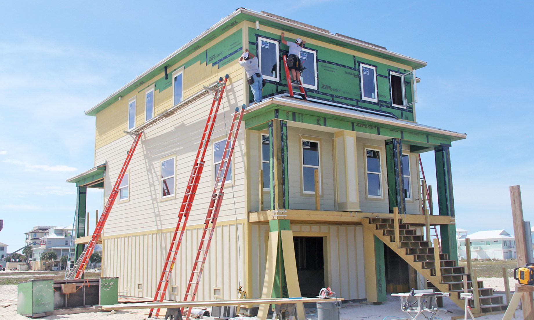 Walker piling home in Navarre Beach by Acorn Fine Homes