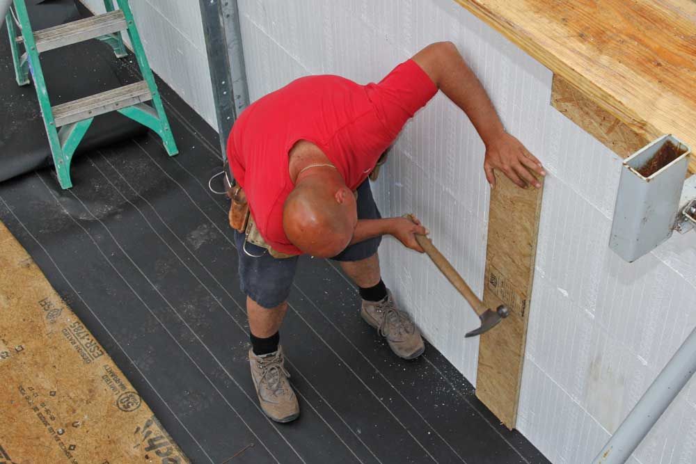 consolidating concrete in ICF walls