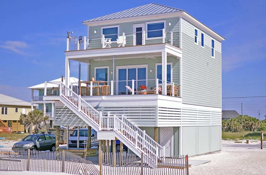 Gorder residence on Pensacola Beach by Acorn Fine Homes