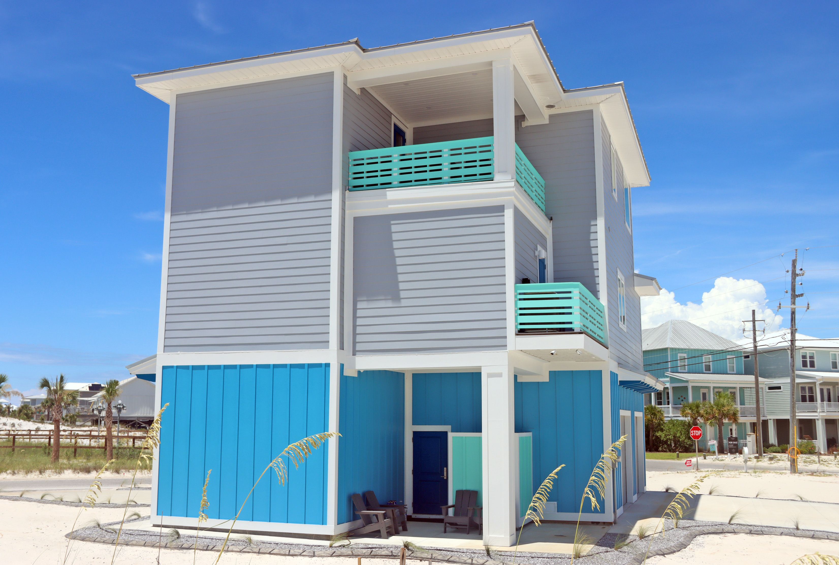 Neff modern coastal piling home on Navarre Beach