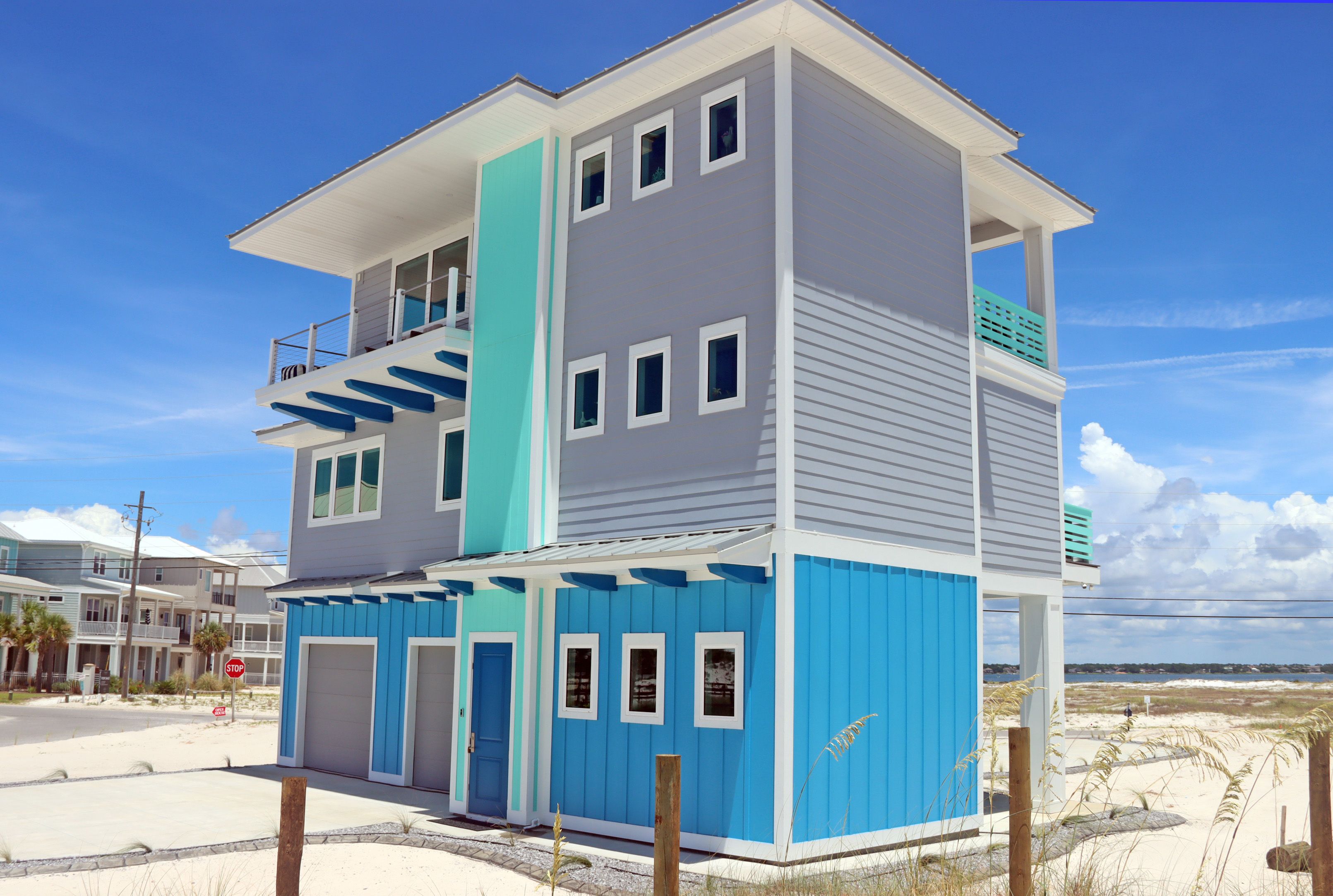 Neff modern coastal piling home on Navarre Beach