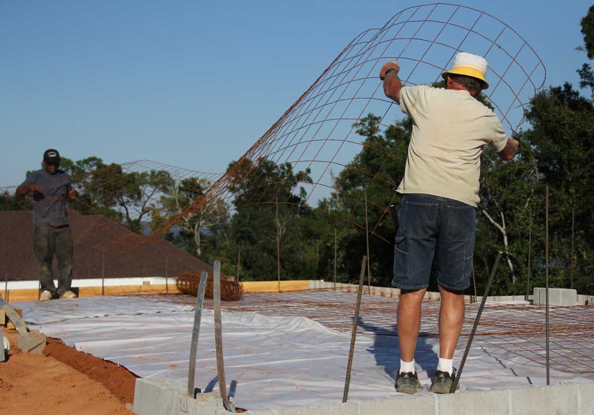 Acorn Fine Homes building the Carter residence in Pensacola