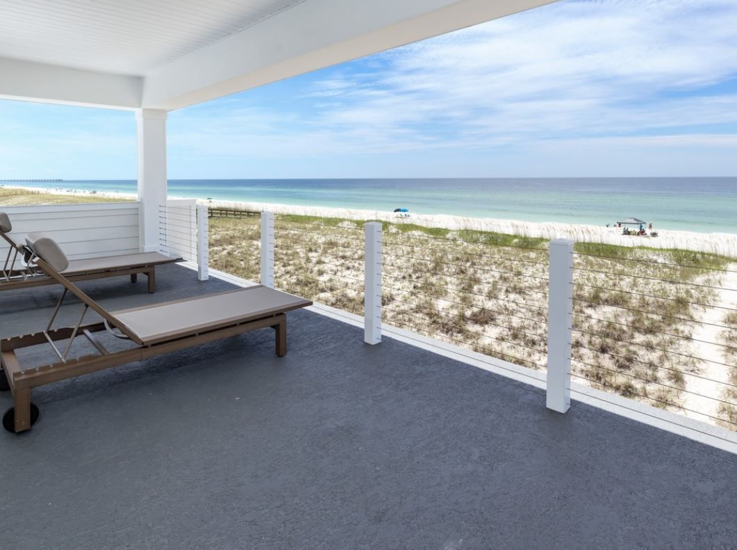 Burchard modern coastal style piling home on Navarre Beach