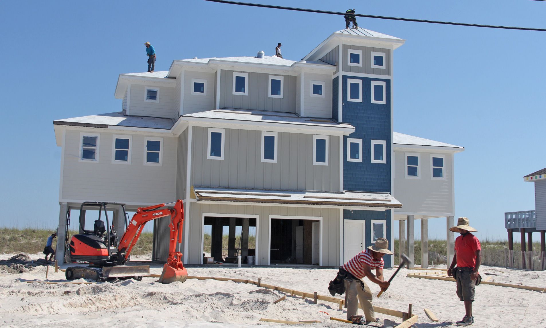 Burchard modern coastal style piling home on Navarre Beach